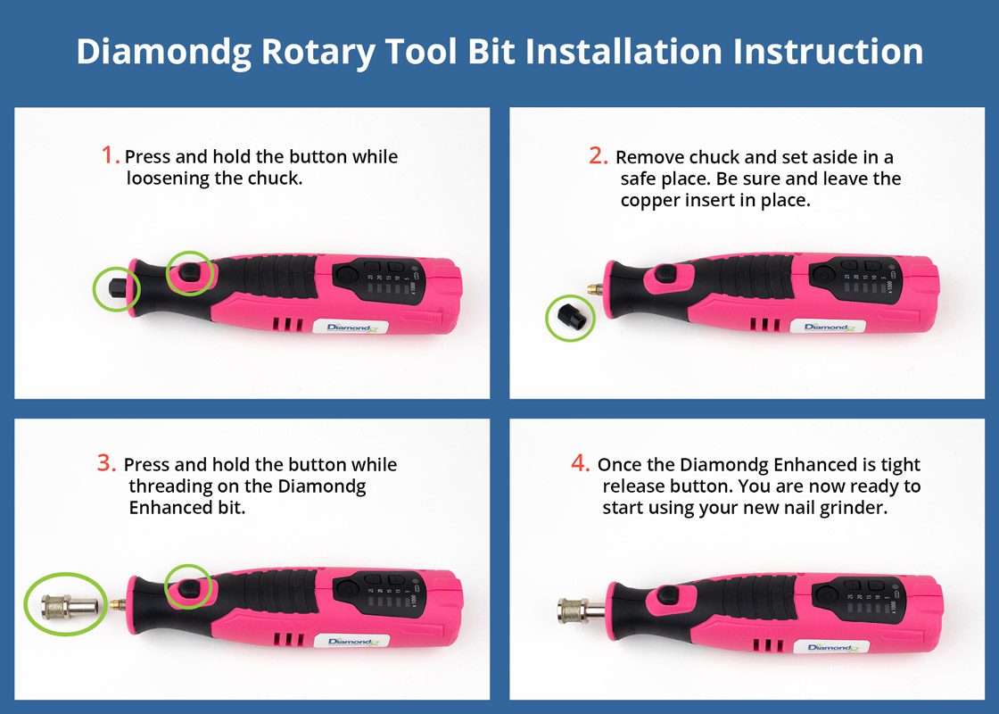 Diamondg Enhanced Gen 2 Rotary Nail Grinder