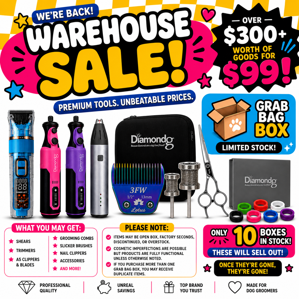 Warehouse Grab Bag Box | $300+ Value for Only $99