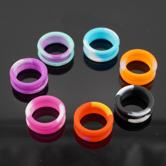 Tie Dye Soft Silicone Finger Inserts