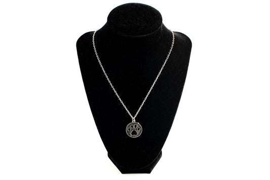Paw In a Circle Necklace