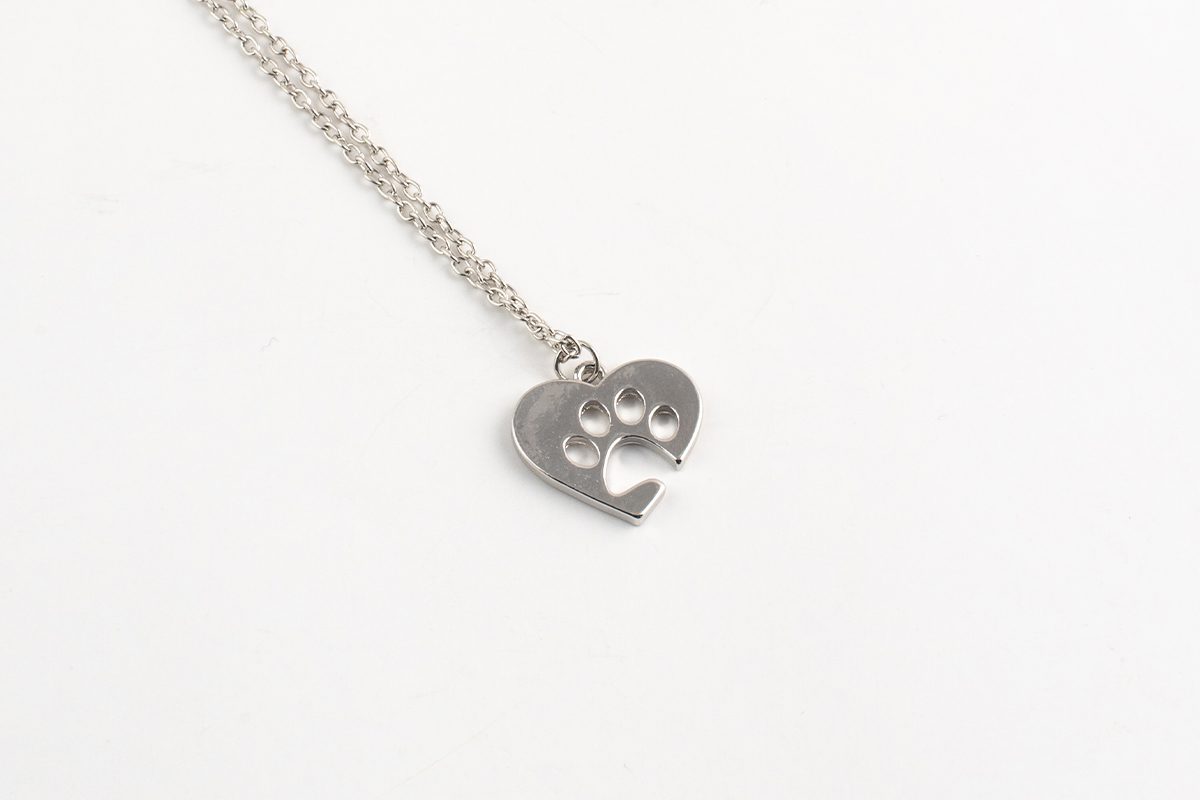 Paw In A Heart Necklace