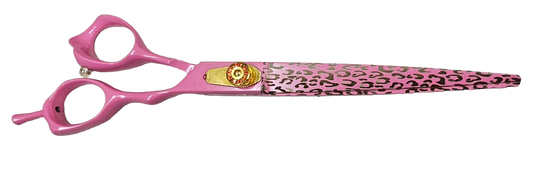 Jungle Fever 8" Pink Leopard Straight Shears