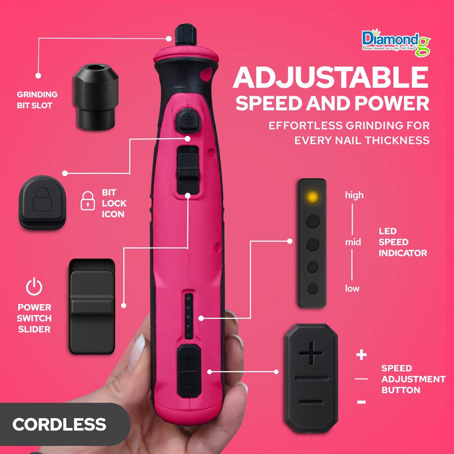 Professional Series Diamondg Rotary Tool